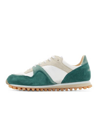 Spalwart Green And White Marathon Trail Low Sneakers