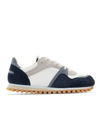 Spalwart Navy And White Marathon Trail Low Sneakers