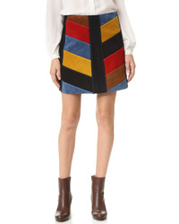 MiH Jeans Mih Jeans Chevron Suede Skirt