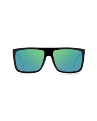 Carrera Eyewear 58mm Rectangle Sunglasses In Black Green At Nordstrom