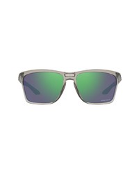 Oakley 58mm Rectangle Sunglasses In Grey Inkprizm Jade At Nordstrom