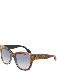Dolce & Gabbana Dna Printed Square Sunglasses Multicolor