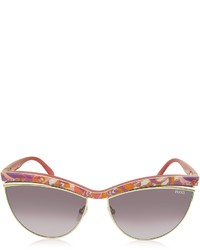 Emilio Pucci Ep0010 Fantasy Acetate Cat Eye Sunglasses