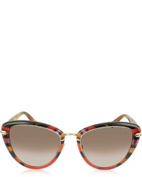 Emilio Pucci Ep0011 Fantasy Acetate Frame Cat Eye Sunglasses