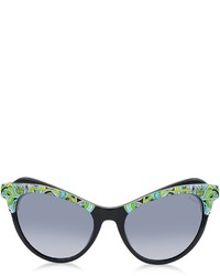 Emilio Pucci Ep35 Fantasy Acetate Frame Cat Eye Sunglasses
