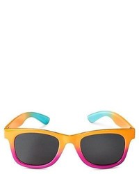 Girls Tie Dye Rectangle Sunglasses Multi Colored