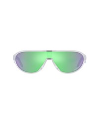 Oakley Prizm 33mm Rectangular Sunglasses In Matte Clearprizm Road Jade At Nordstrom
