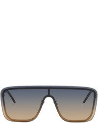 Saint Laurent Silver Blue Sl 364 Mask Sunglasses