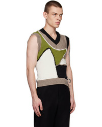 Bethany Williams Brown Colorblocked Vest
