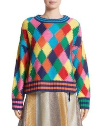 Mira Mikati Diamond Stitch Sweater