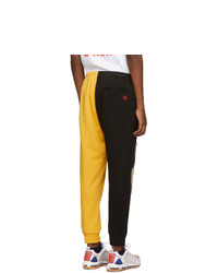 Clot Black And Yellow Colorblock Lounge Pants