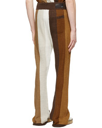 Amiri Brown Linen Lounge Pants