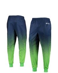 FOCO College Navy Seattle Seahawks Gradient Jogger Pants