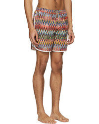 Missoni Multicolor Mare Zig Zag Swim Trunks