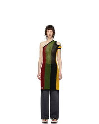 Telfar Multicolor Asymmetric Tank Tunic Dress