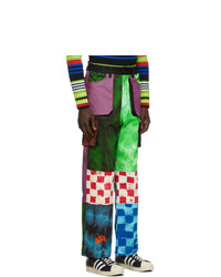 AGR Multicolor Tie Dye Logo Cargo Pants