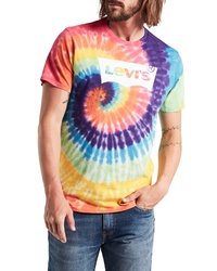 Multi colored Tie-Dye Crew-neck T-shirt