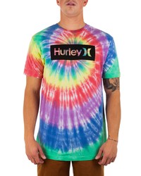 Hurley Everyday Spiral Tie Dye Longline Graphic Tee