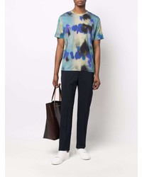 Paul Smith Ink Spill Abstract Print T Shirt