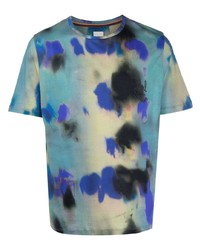 Paul Smith Ink Spill Abstract Print T Shirt
