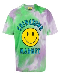 Chinatown Market Logo Print Tie Dye T Shirt