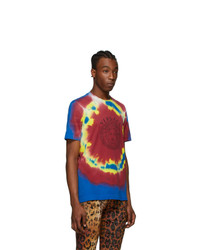 Versace Multicolor Medusa Tie Dye T Shirt