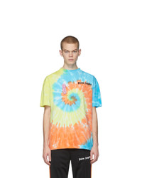 Palm Angels Multicolor Tie Dye New Basic T Shirt