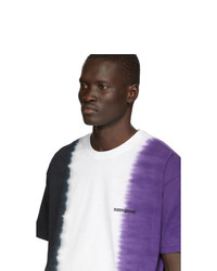 Noon Goons Purple And White Jah Dye T Shirt