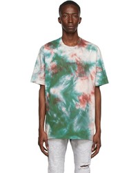 DSQUARED2 Red Green Tie Dye T Shirt