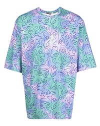 Isabel Marant Tie Dye Abstract Pattern T Shirt