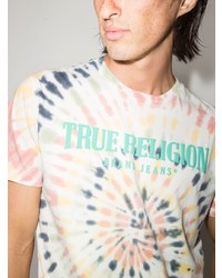 True Religion Tie Dye Logo Print T Shirt