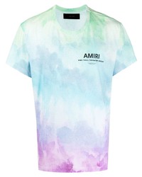 Amiri Tie Dye Logo Print T Shirt