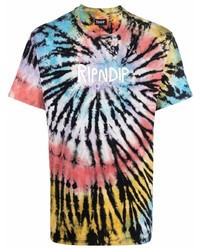 RIPNDIP Tie Dye Logo Print T Shirt
