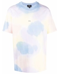 A.P.C. Tie Dye Print Cotton T Shirt