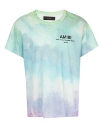 Amiri Watercolour Print T Shirt