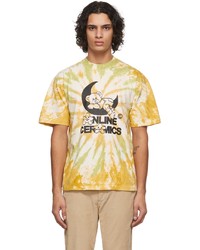 Online Ceramics Yellow Green Bear Star Logo T Shirt