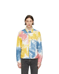 Multi colored Tie-Dye Denim Jackets for Men | Lookastic