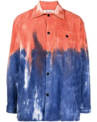 Henrik Vibskov Crumpet Cord Tie Dye Print Shirt