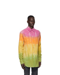 The Elder Statesman Multicolor Gradient Bloomsland Shirt