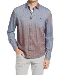 johnnie-O Roscoe Dip Dye Cotton Button Up Shirt