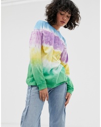 ASOS DESIGN Relaxed Long Sleeve T Shirt In Tie Dye