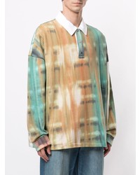 Wooyoungmi Tie Dye Print Polo Shirt