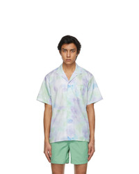 Bather Purple Tie Dye Camp Short Sleeve Shirt
