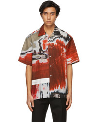 Dunhill Red Abrasion Lounge Short Sleeve Shirt