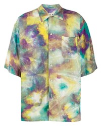 Marni Tie Dye Logo Print Shirt