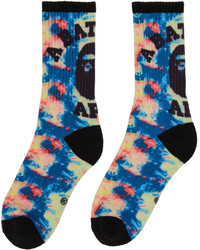 BAPE Multicolor College Tie Dye Socks