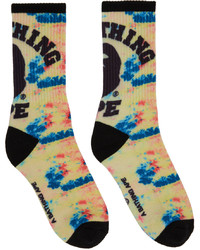 BAPE Multicolor College Tie Dye Socks