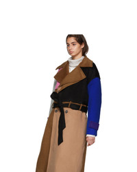 Ader Error Multicolor Wool Robe Trench Coat