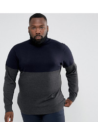 French Connection Plus Colour Block Roll Neck