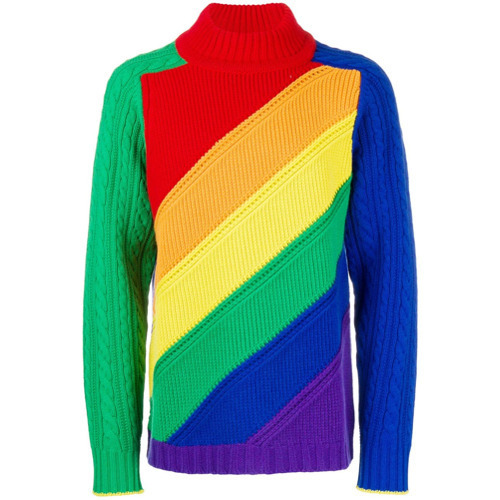 Burberry Rainbow Wool Cashmere Sweater 